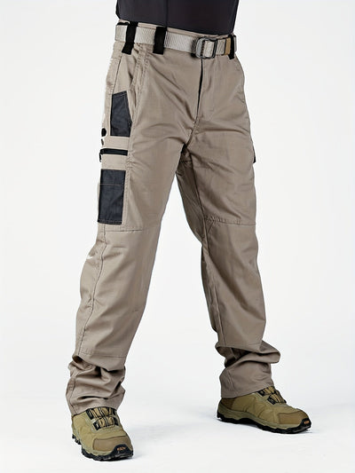 Men’s Cargo Pants - Durable Fabric - Multi-Pocket Utility - Relaxed Fit Workwear