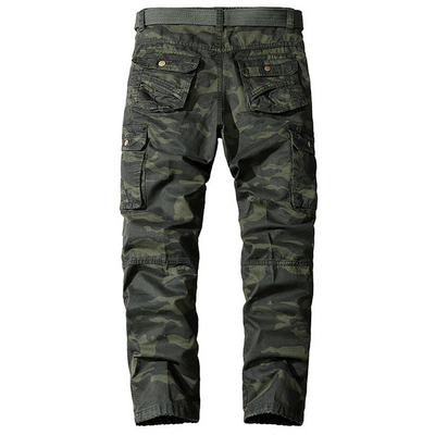 Men’s Cargo Trousers - Loose Fit - Multi-Pocket Utility Design - Durable Fabric