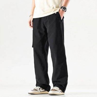 Men’s Cargo Trousers - Relaxed Fit - Multiple Pockets - Durable Cotton Fabric