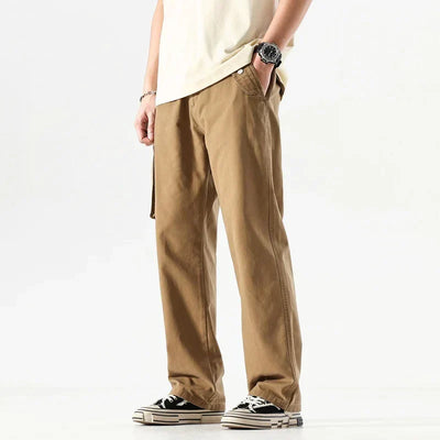 Men’s Cargo Trousers - Relaxed Fit - Multiple Pockets - Durable Cotton Fabric