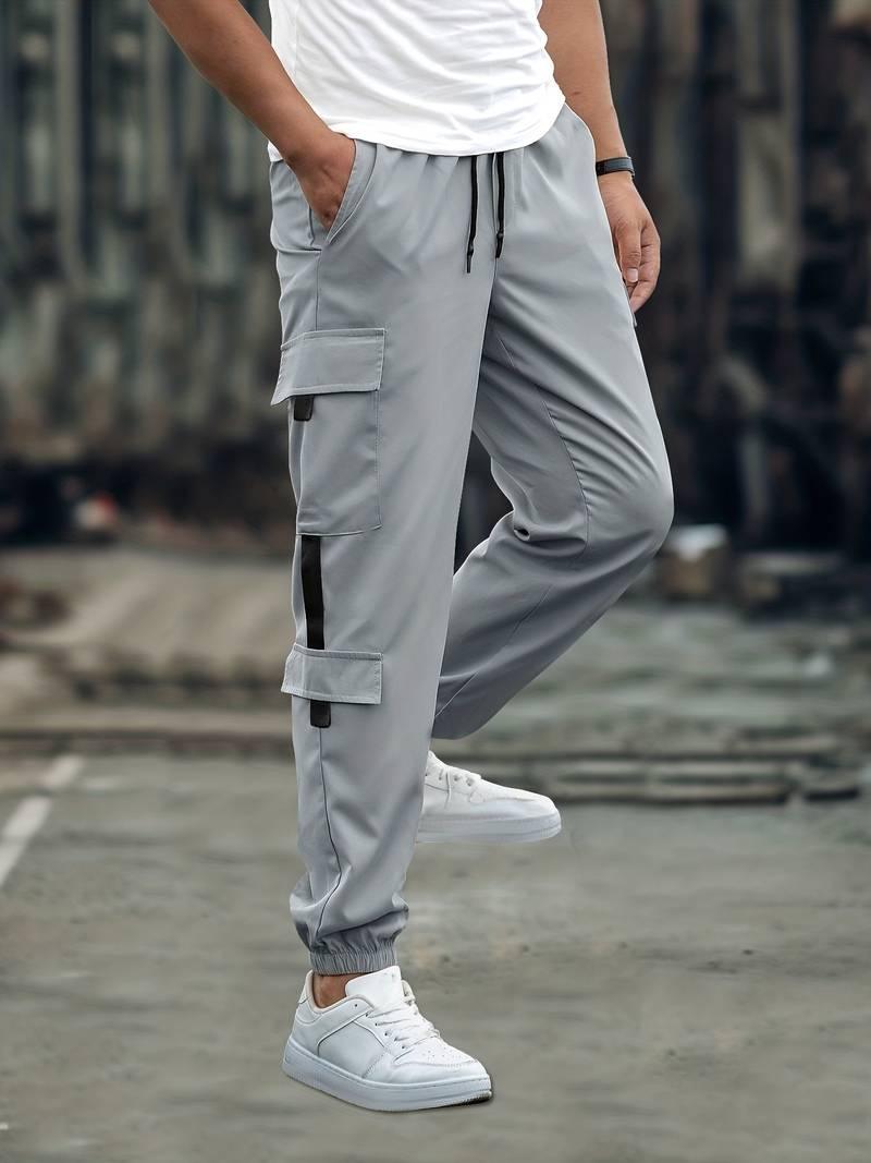 Men’s Cargo Jogger Pants - Relaxed Fit - Adjustable Drawstring - Multiple Pockets