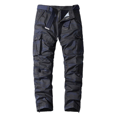 Men’s Cargo Trousers - Loose Fit - Multi-Pocket Utility Design - Durable Fabric