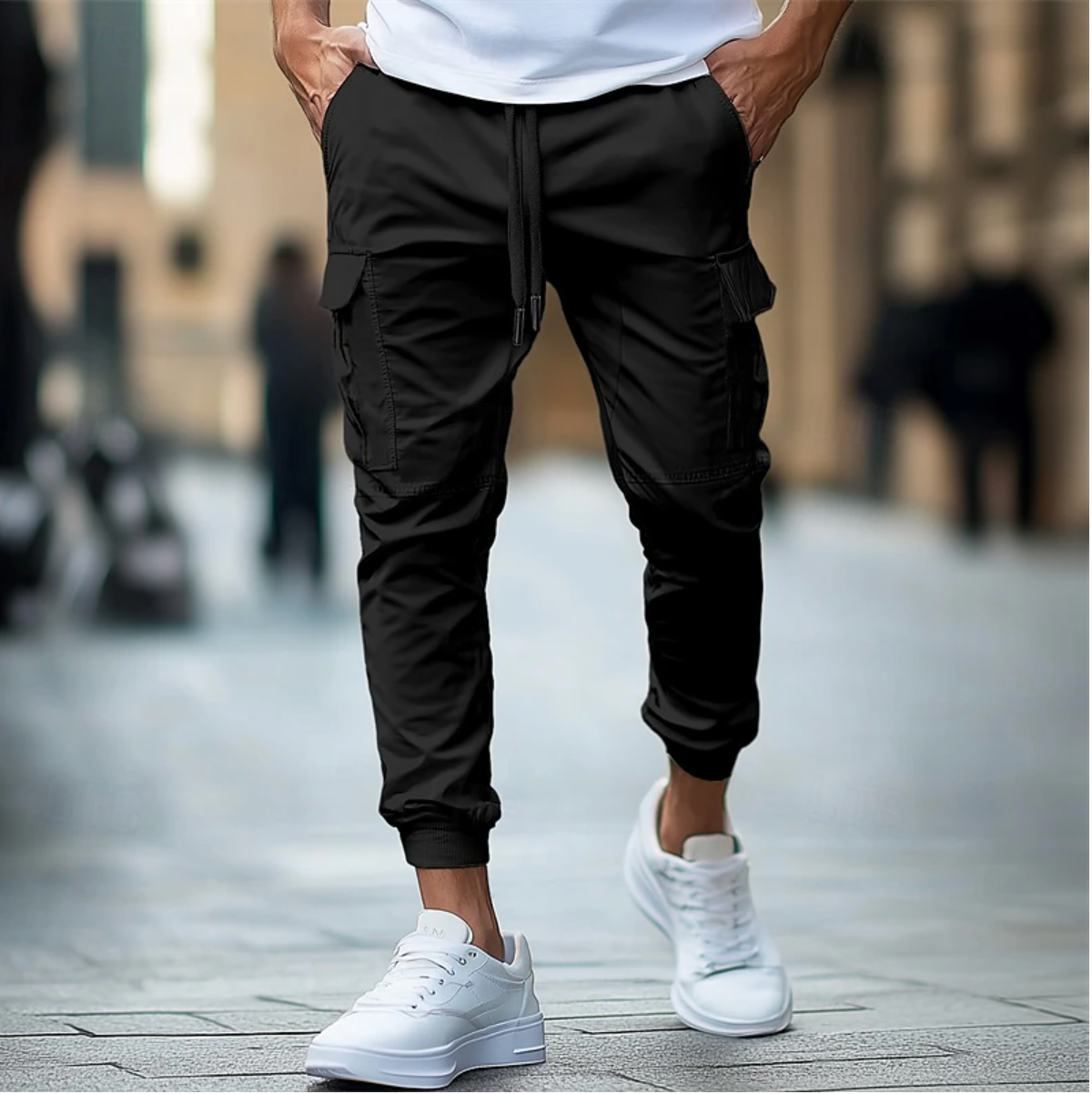 Frank | Men's Stretch Fit Cotton Cargo Pants