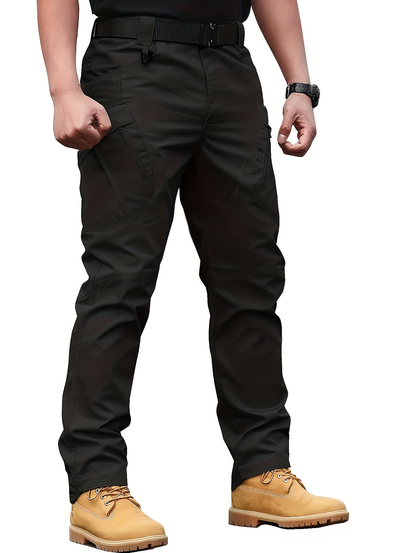 Tactical cargo pants for men with multiple pockets