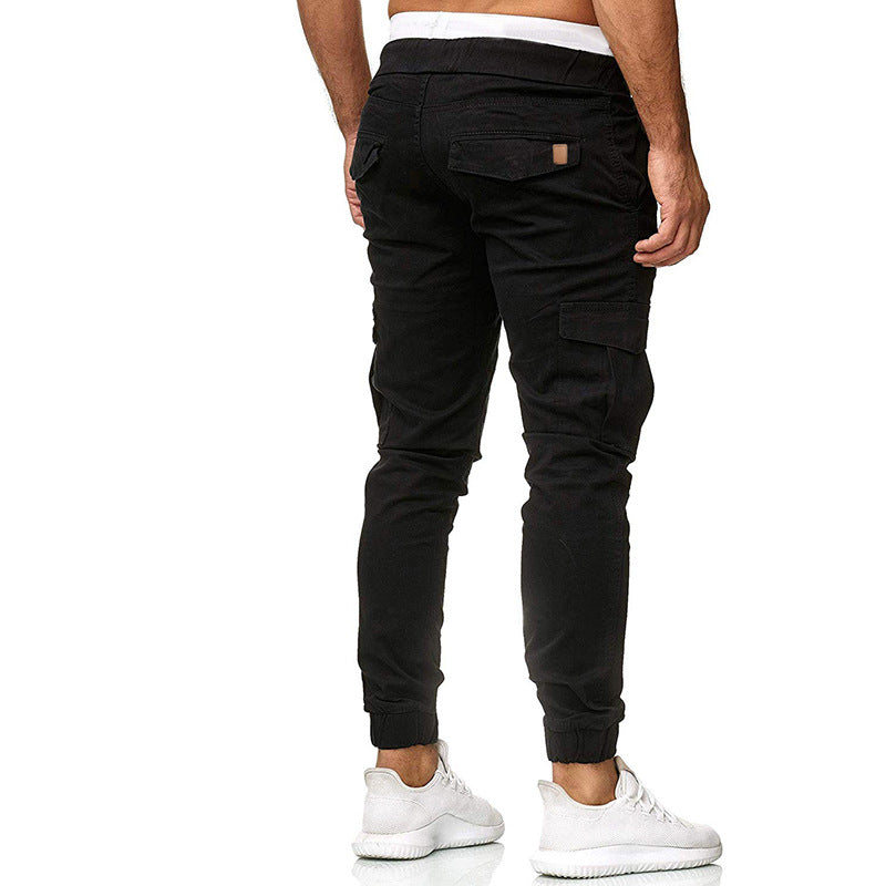 Men's classic cargo pants multi-pocket