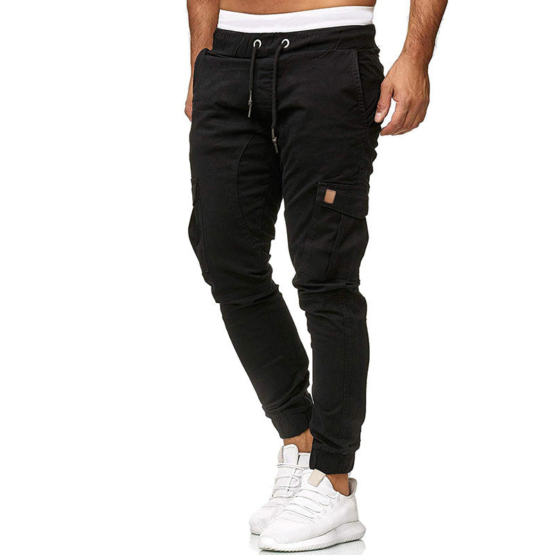 Men's classic cargo pants multi-pocket