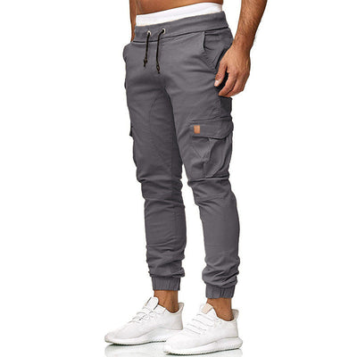 Men's classic cargo pants multi-pocket