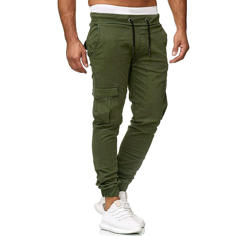 Men's classic cargo pants multi-pocket