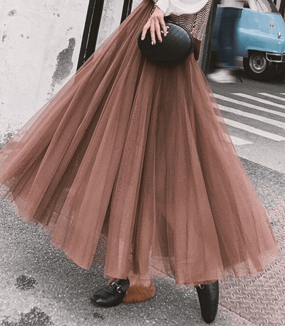 Ankle-Length High-Waist Skirt