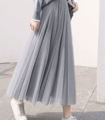 Ankle-Length High-Waist Skirt