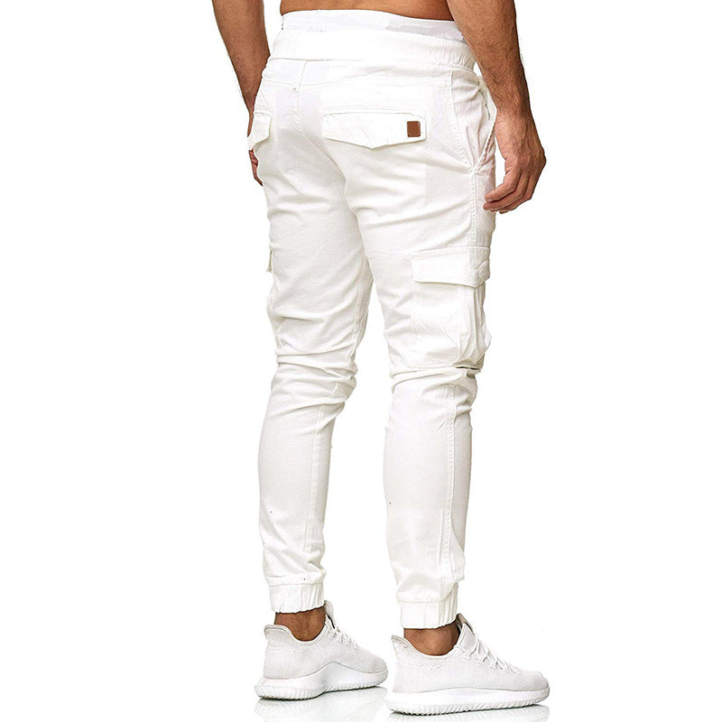 Men's classic cargo pants multi-pocket